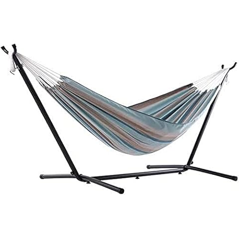Vivere C8SUNG Sunbrella®-Hängematte mit Gestell Gateway Mist Cover