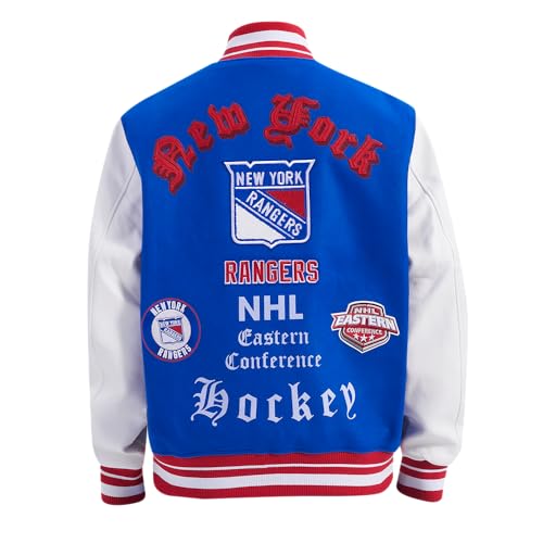 Image of Pro Standard Mens NHL Old English Varsity Jacket