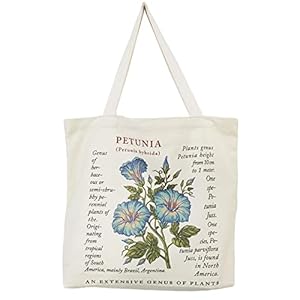 Broadream Draagtas, van jute, met vintage print, boodschappentas, canvas, schoudertas