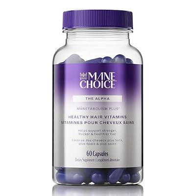 The Mane Choice MANETABOLISM Plus Healthy Hair Growth Vitamins - Supplements for Longer, Thicker, Healthier Hair - Hair Skin & Nails Vitamins for Women & Men (60 Capsules) Packaging May Vary