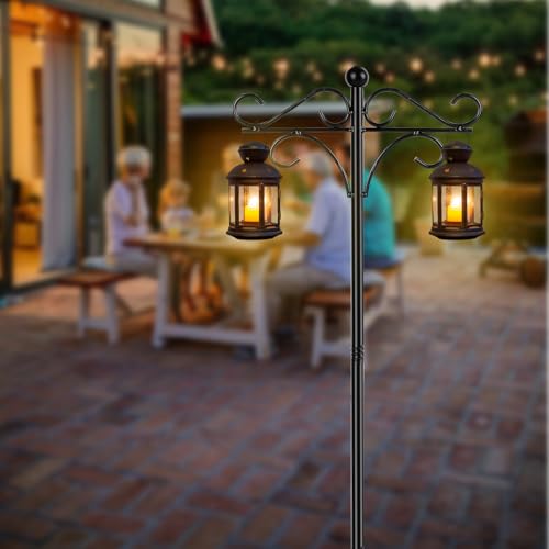 Support Mangeoire Oiseau Réglable : Hauteur 195cm et Base 5 Pointes Stable - 8