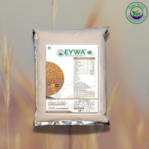 Image of Eywa Seeds & Exports Pvt Ltd Organic Sharbati Wheat Flour (1 Kg) For Eating And Cooking | Sarbati Gehu Atta | Produce Of India From Organic Farms