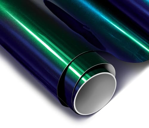Image of ColorFusion PPF by VViViD, Gloss Metallic Blue Chameleon Dry Apply PPF Vinyl Car Wrap Roll 6ft x 5ft