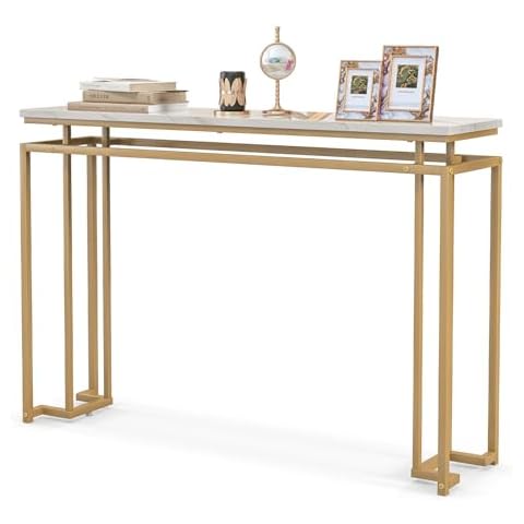 Table Console LIFEZEAL Effet Marbre Cover