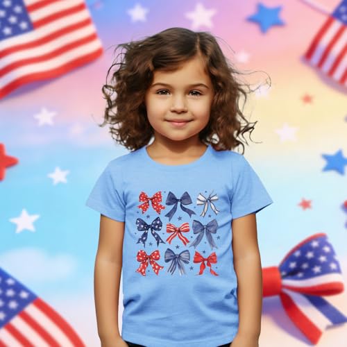 Image of 4th of July Shirts Toddler Boys Girls American Flag USA T-Shirt Kids Patriotic Tee Tops