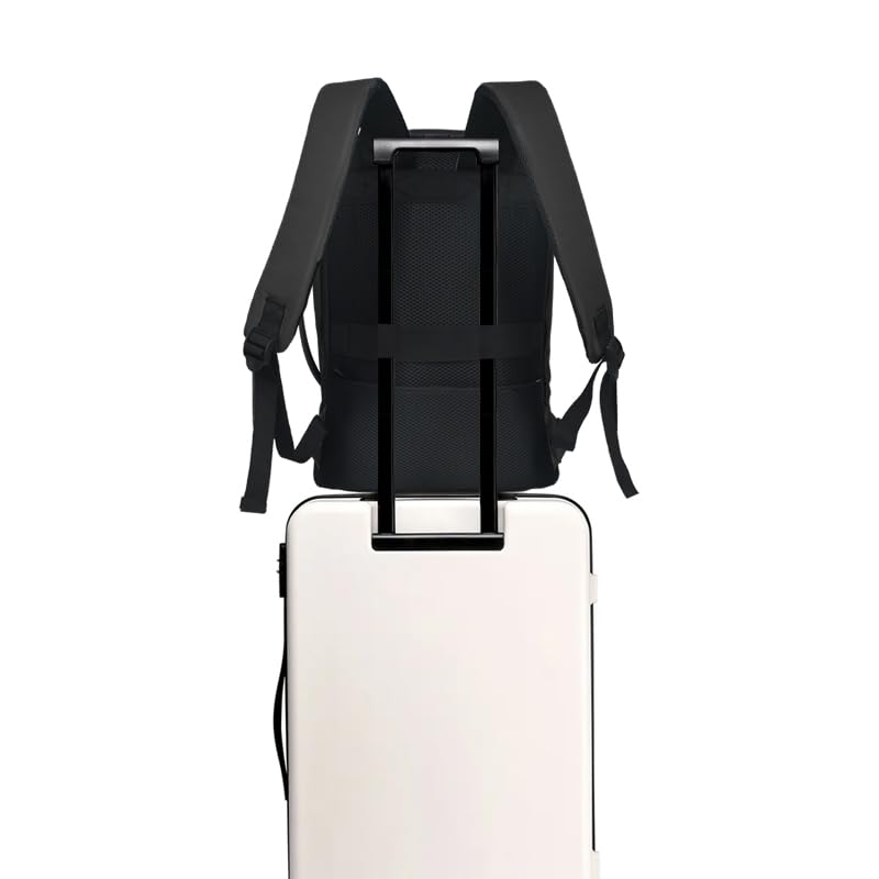Pacemaker Eurowings Rucksack 40 x 30 x 25 cm Handgepäck 40x30x25cm Erweiterbar Koffer 40x30x20 Ryanair Wizzair Transavia (Schwarz-Erweiterbar-40x30x25)