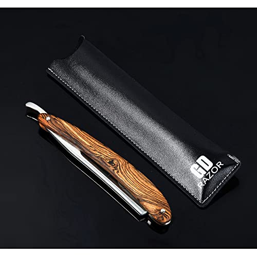 Straight Razor Rasiermesser set Herren Rasier Set mit Holzgriff im handgefertigten Lederetui - Geschenke für Männer - Exzellentes Echte Handarbeit - Image 8