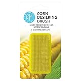 R&M Corn De-Silking Brush, Vegetable Brush, Easy to Hold, Small, Yellow
