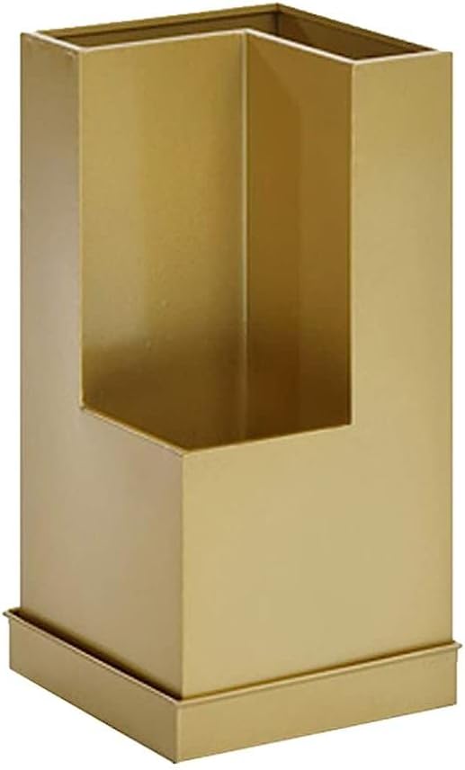 Umbrella Stands,Umbrella Holder Rack with Removable Drip Tray, Practical Strudy Metal Holder Stand for Long and Short Umbrella, Decoration in Hallway Foyer/Golden