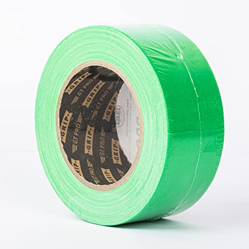 GRIP Eventbasics GT PRO Tape Neon Green Fabric Tape 50 mm x 25 m Marking Repair Tape Art, Green,Grey,White - Image 3