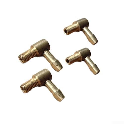 Voor RC Boot Accessoires Pack van Vier M5 Messing Brandstof Nozzles met Rechte Hoek Ontwerp