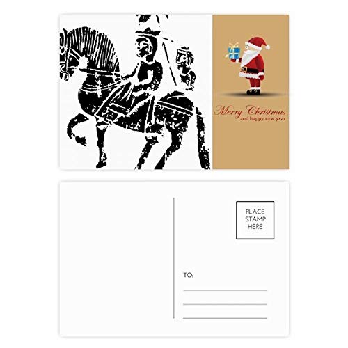 Cartes postales père Noël Wei Jin pour sublimer votre décoration de fête