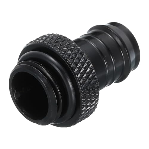 Racor de latón negro G1/4 a espiga de 10 mm con acabado mate anticorrosión para PC modding 2