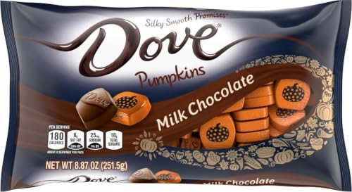 DOVE PROMISES Milk Chocolate Pumpkins Autumn Fall Treats Halloween Candy, 8.87oz - image 1