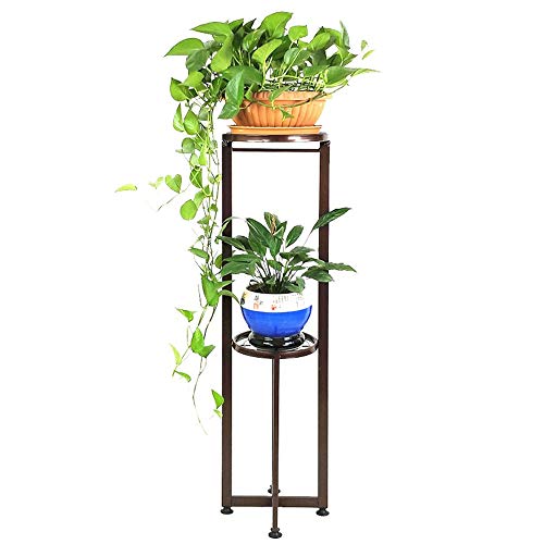 XIU Flower Stand- Flower Stand Indoor and Outdoor Vegetable Baskets in Flower Stand Ground Multi-Layer Steel and Verdure Flower Stand,Bronze