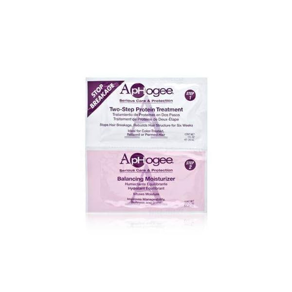 ApHogee-Stop-Breakage-on-Chemically-Treated-or-Damaged-Hair-2-Packet-Set-Includes-10-oz-Two-Step-Protein-Treatment-075-oz-Balancing-Moisturizer ApHogee Stop Breakage on Chemically Treated or Damaged Hair 2 Packet Set Includes: 1.0 oz Two-Step Protein Treatment + 0.75 oz Balancing Moisturizer