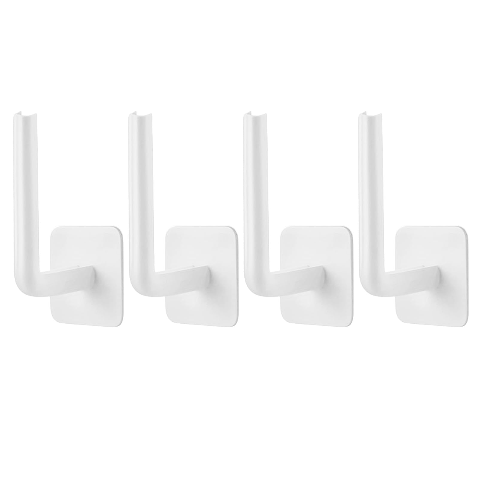 Msioytog L-Shape Hat Hangers Baseball Caps Holders Wall Mounted Cloth Hanger Self-Adhesive Hat Holder Bathroom Accessories None Drilling Caps Holder