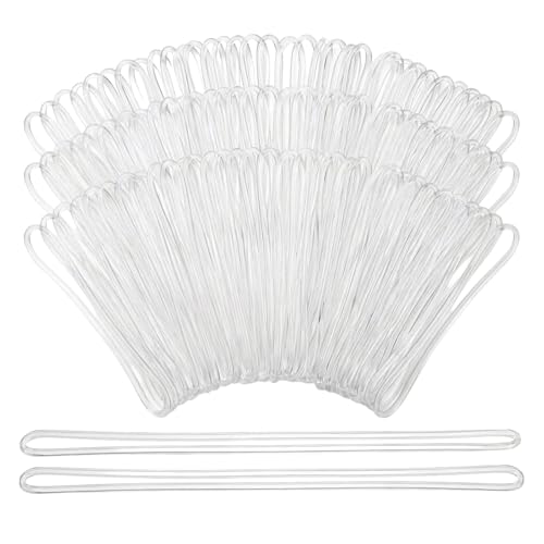 Boucles de bagage plastique transparent de 16,5 cm pour attache étiquette d'identification