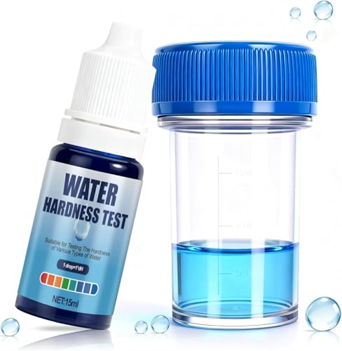 WEILAOK Test Dureté de l'eau, Titrant Kit D'analyse de Dureté de l'eau, Test Eau Aquarium, Test Th Fabricado pour Mesurer Le Calcaire pour l'eau Potable, aux...