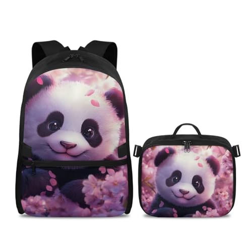 Sac à dos léger filles avec lunch box détachable pour l'école