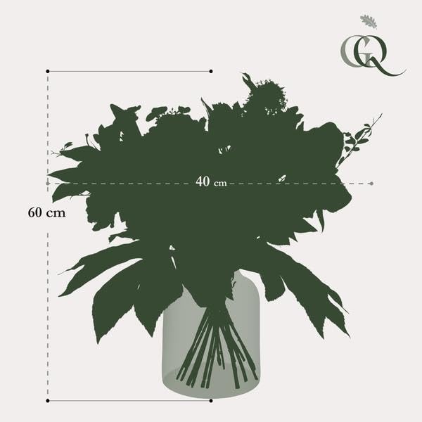 Kunstblumenstrauß Weißer Traum, Weiß, 60cm