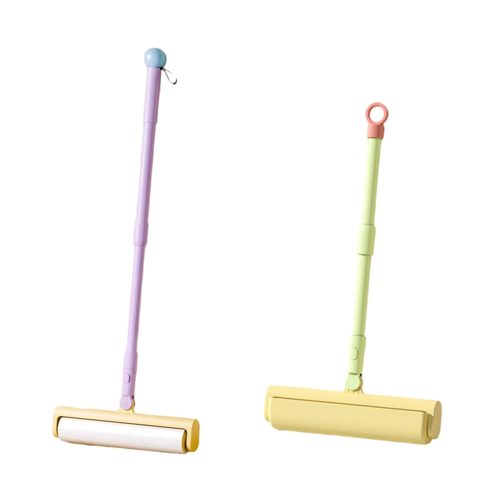 Rodillo de pelusa retráctil, mango extensible, removedor de pelo adhesivo para mascotas en muebles, suelos de coche y alfombras. Rodillo de pelo de mascotas