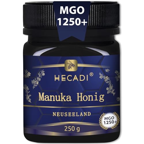 Miele di Manuka 1250+ Originale della Nuova Zelanda, con contenuto