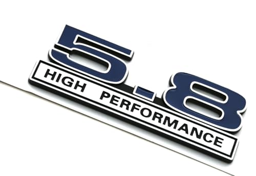 Image of 2pcs 5.8 High Performance Engine Emblems Badge 3D Decals Stickers Cars Trucks (Blue)
