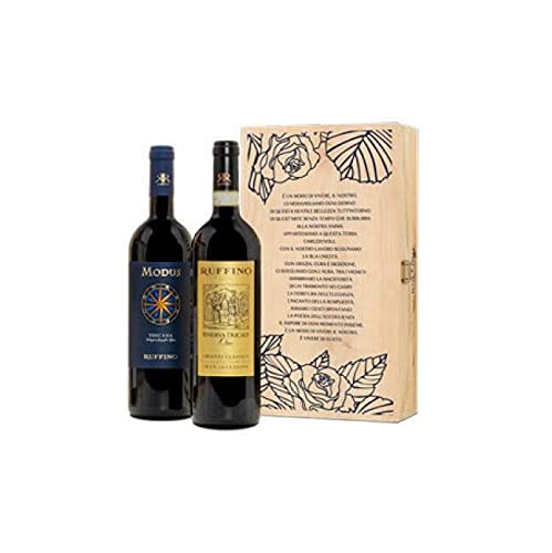  RUFFINO RISERVA DUCALE ORO CHIANTI CLASSICO E MODUS 2017 IN CASSETTA DI LEGNO REGALO