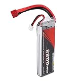 dji phantom lipo-akku 2200mah  Dilwe 7.4V LiPo Akku, 2200mAh 25C T Stecker Wiederaufladbare LiPo Long Batterie für ferngesteuertes Auto / Flugzeug / Boot
