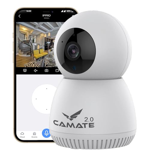 Image of Camate Robot Duo 3MP+3MP (4G Sim Based) PTZ Wireless Indoor CCTV Camera | Colored Night Vision, Weather Proof, 2 Way Talk, Motion Track & Detect, Supports SD Card Upto 256 GB (Robot Duo 4G)