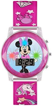 Disney Girl’s Digital Quartz Watch with Plastic Strap MN4161