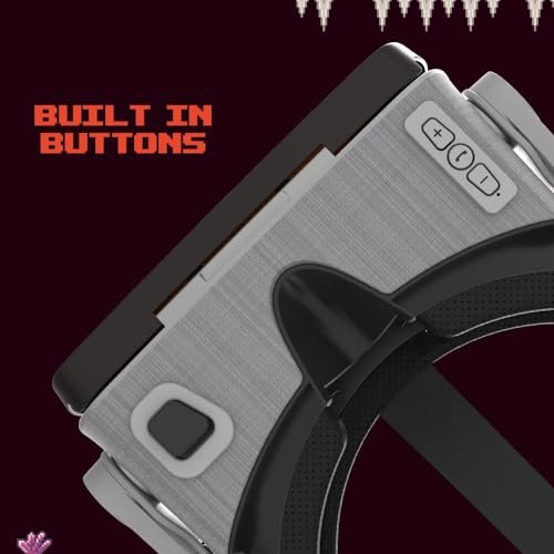 Image of Procus PRO Virtual Reality Headset - VR Headsets with 100-120 Degree FOV | 1 Year Warranty | Support Mobile Screen Size 4.7 inch-7.0 inch | 3.5mm Jack Inbuilt Headphones with VR Controller (Grey)