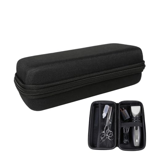 Clipper Case Organizer – Friseur-Reisekoffer, Harter Reisekoffer, Haarschneiderbox, tragbare Rasierer, Pflegebox für Damen und Herren, Schwarz, Refer to Description, Uni