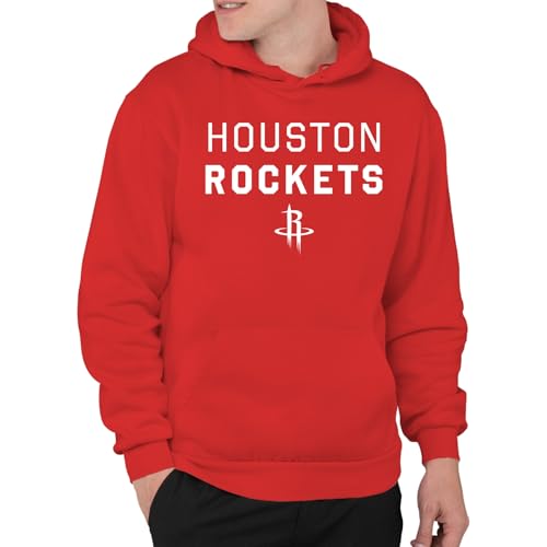 Junk Food NBA - Houston Rockets Core Stacked Adult Hoodie Red
