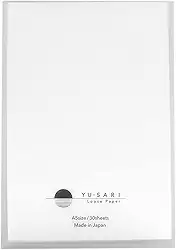Nakabayashi YU-SARI NYLS-A501-W Papel solto para caneta-tinteiro, A5, cor sólida
