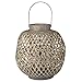 A&B Home D42181 Coconio Wood Lattice Lantern, Oval, Brown/Wooden