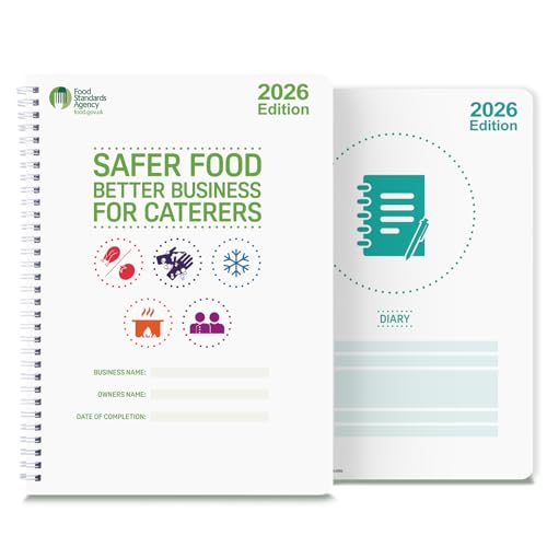 Safer Food Better Business 2026 Compliance Kit For Caterers - Including 13 Month Diary - Easy To Use Small Catering Businesses