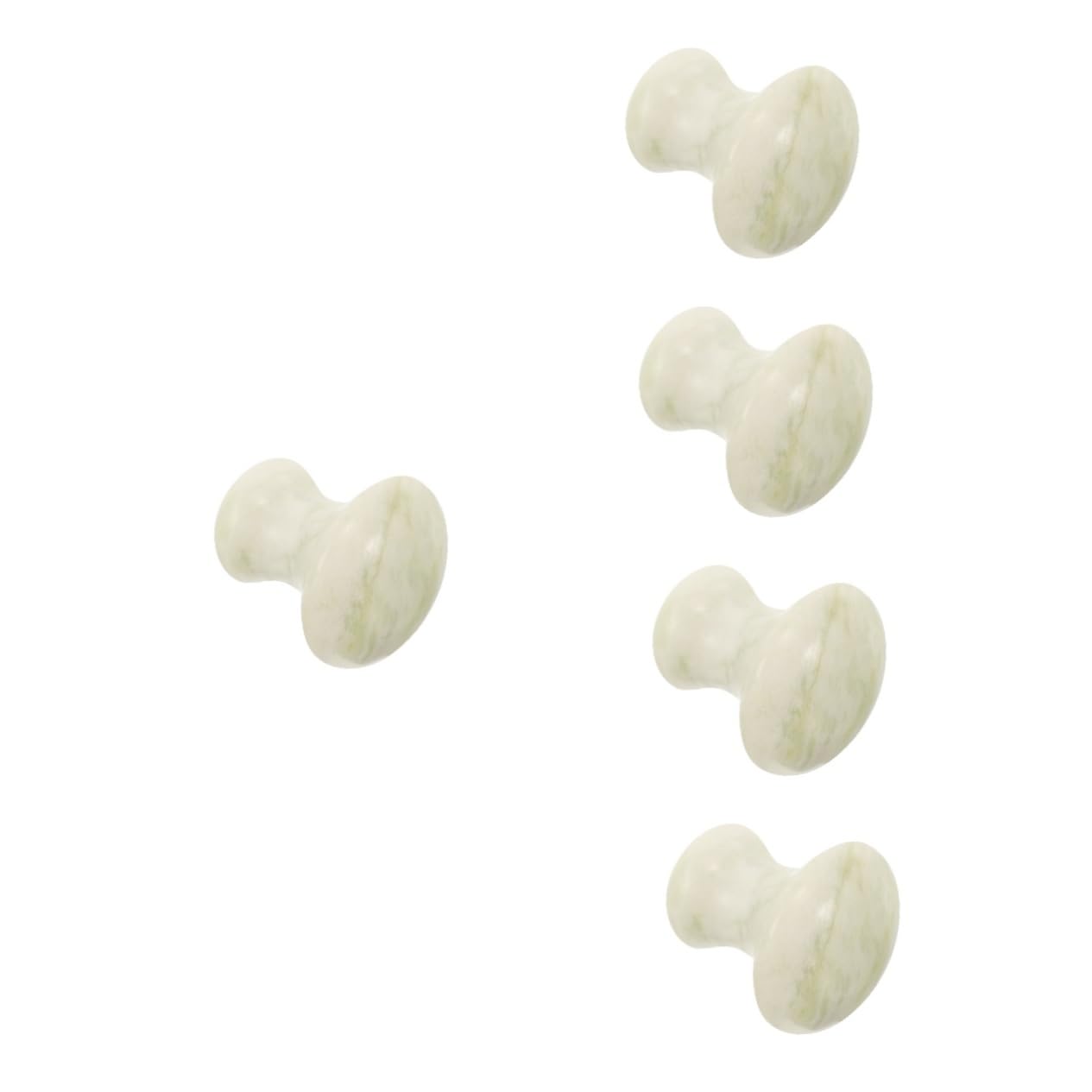 FRCOLOR 5stücke Jade Gesichts-massagegerät Aus Natürlichem Ergonomisches Pilzdesign Zur Linderung Von Schwellungen Und Verspannungen Für Gesichtspflege Und Wellness-anwendungen