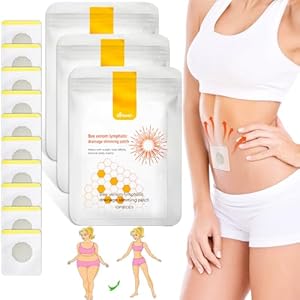 30 stuks bijengift lymfedrainage-afslankpleisters, snelle vetverbrander, afslankpleisters voor afvallen, afslankende patches voor bierbuik, buikvet taille, zorgen voor snel afvallen, veilige