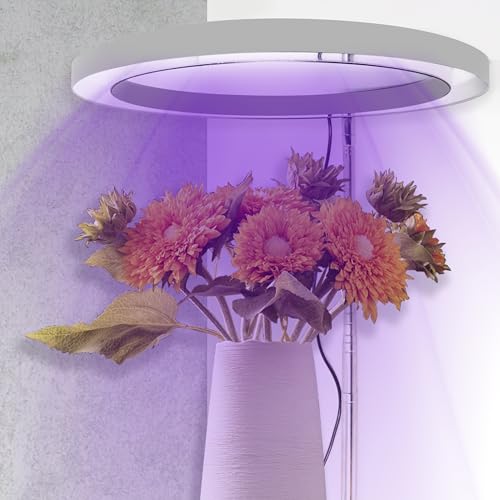 6.3 INCH Full Spectrum LED Plant Growth Light – Adjustable Height, 9...