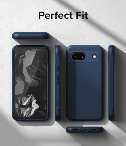 Image of Ringke Onyx for Google Pixel 8a Case [Feels Good in The Hand] Oil & Dirt Resistant, Enhanced Camera Lens Protection, Comfortable Grip, Non-Slip, Lightweight Cover - Navy