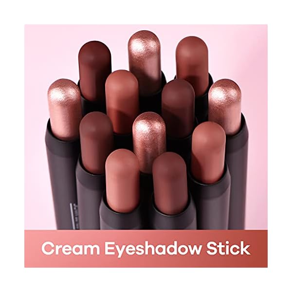 LUXAZA-3Pcs-Neutral-Brown-Eyeshadow-Stick-Set-Matte-And-Shimmer-Creamy-Eyeshadow-Pencil-Shiny-Pink-Shadow-Stick-Set-Waterproof-Long-Lasting-Smoky-Eye-Shadow-Pen LUXAZA 3Pcs Neutral Brown Eyeshadow Stick Set, Matte And Shimmer Creamy Eyeshadow Pencil, Shiny Pink Shadow, Waterproof Long Lasting Smoky Eye Makeup