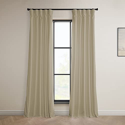 HPD Half Price Drapes Heritage Plush Velvet Curtains 84 Inches Long Room Darkening Curtains for Bedroom & Living Room 50W x 84L