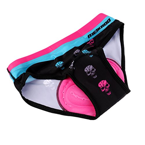gazechimp 2pcs Mulheres Moda Underwear Gel Acolchoado Bicicleta Equitação Shorts Calças Briefs