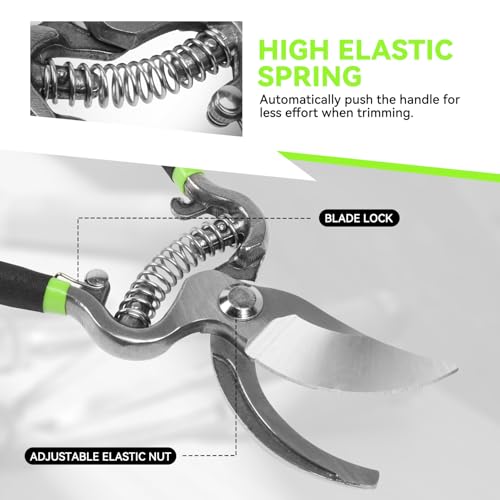 Tijeras de podar Auto Dynasty, capacidad 18-gauge, mango de vinilo miniatura 3