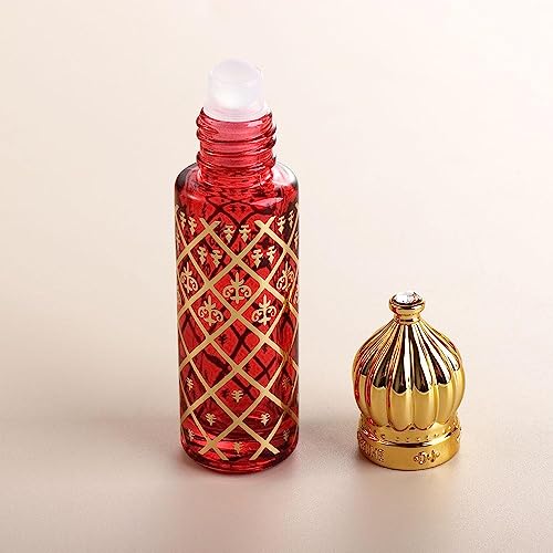 Leadigol 6 Pcs Glass Roller Bottles, 8ml Essential Oil Roller Bottles Portable Travel Refillable Container Perfume Bottle DIY Empty Containers3