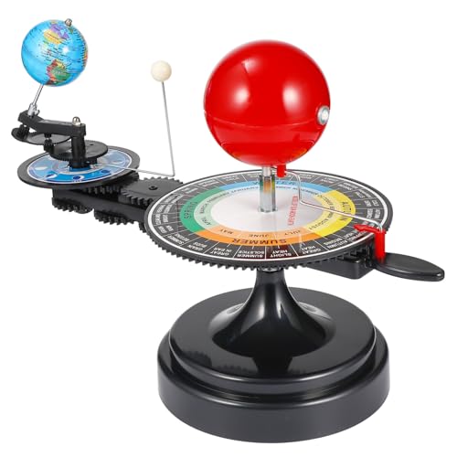 YARNOW 1Pièce Maquette Système Solaire Globes avec Manipulateur Modèle Éducatif Astronomique avec Lune et Disques des Saisons pour Garçon Fille