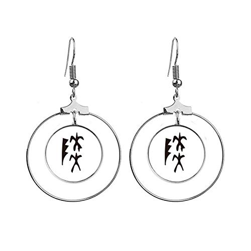 Boucles d'oreilles pendantes os Lu argent pour vos soirées