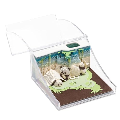 Bloc-notes décoratif à déchirer panda 3D pour en finir avec la monotonie de votre bureau